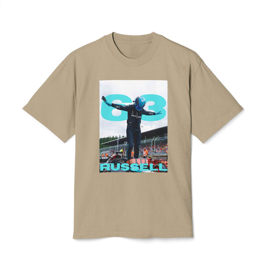 George Russell Number 63 Unisex Heavy Faded Tee