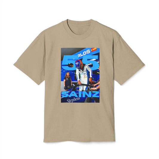 Carlos Sainz Number 55 Unisex Heavy Faded Tee
