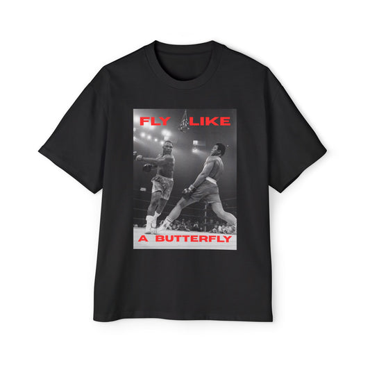Ali Fly Like A Butterfly Heavy Oversized Tee