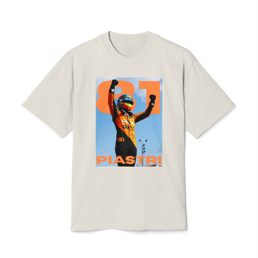 Oscar Piastri Number 81 Unisex Heavy Faded Tee